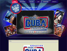 Tablet Screenshot of madeincubafestival.com